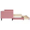 vidaXL Tagesbett Ausziehbar mit Schubladen Rosa 80x200 cm Samt