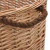 vidaXL Holzkorb mit Tragegriffen 78 x 54 x 34 cm Natur Weide