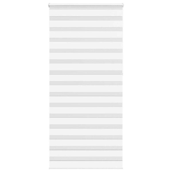 vidaXL Doppelrollo Wei&szlig; 100x230 cm Stoffbreite 95,9 cm Polyester