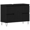 vidaXL Waschbeckenschrank Schwarz Eichen-Optik 80 x 33 x 60 cm