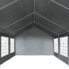 vidaXL Zeltstoff ohne Gestell Grau 8 x 4 m PE