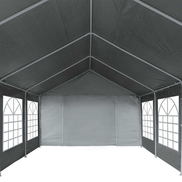 vidaXL Zeltstoff ohne Gestell Grau 8 x 4 m PE