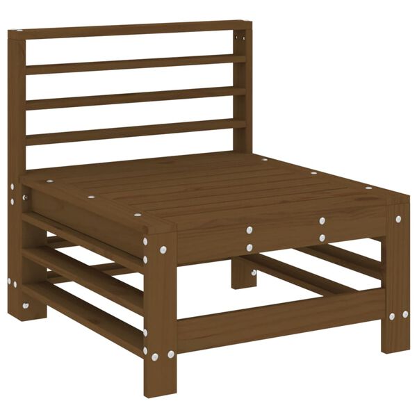 vidaXL 7-tlg. Garten-Lounge-Set Honigbraun Massivholz Kiefer