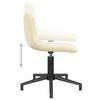 vidaXL Esszimmerst&uuml;hle 4 Stk. Drehbar Creme Samt