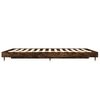 vidaXL Bettgestell ohne Matratze R&auml;uchereiche 120x190 cm Holzwerkstoff