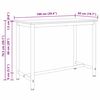 vidaXL Tisch Schwarz Eichen-Optik 100 x 50 x 76,5 cm