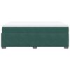 vidaXL Boxspringbett mit Matratze Dunkelgr&uuml;n 140x190 cm Samt