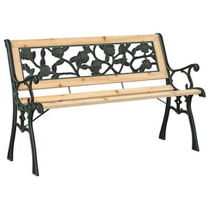 vidaXL Gartenbank 2 -Seater 116 x 54 x 73 cm Holz Braun Rechteckig
