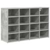 vidaXL Schuhschrank mit Regal Betongrau 103 x 30 x 67 cm Holzwerkstoff