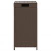 vidaXL M&uuml;llbeh&auml;lter Braun 40x40x80 cm Poly Rattan