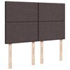 vidaXL Ottoman-Bett mit Matratze Dunkelbraun 140x190 cm Stoff