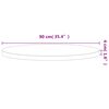vidaXL Tischplatte &Oslash;90x4 cm Rund Massivholz Buche