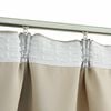 vidaXL Verdunkelungsvorh&auml;nge mit Haken 2 Stk. Beige 140x225cm