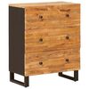 vidaXL Aufbewahrungs-Sideboard 60 x 33 x 75 cm Massivholz Mango Braun