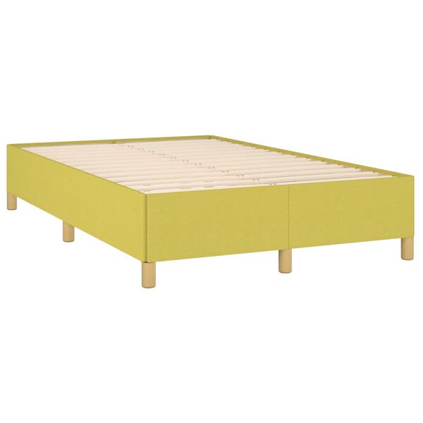 vidaXL Bettgestell ohne Matratze Gr&uuml;n 120x200 cm Stoff