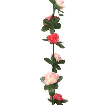 vidaXL Weihnachtskränze 6 Stk. Frühlingsrosen 250 cm