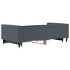 vidaXL Tagesbett Ausziehbar mit Schubladen Dunkelgrau 100x200 cm Samt