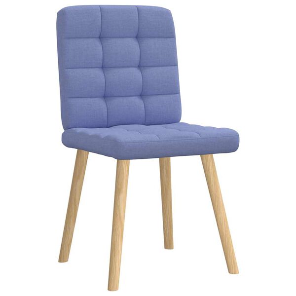 vidaXL Esszimmerst&uuml;hle 6 Stk. Jeansblau Stoff