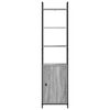 vidaXL B&uuml;cherregal Graues Sonoma 40 x 24 x 161 cm Holzwerkstoff