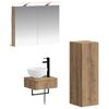vidaXL Badezimmerschrank-Set 4 stk. Artisan-Eiche Holzwerkstoff