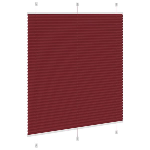vidaXL Plissee Bordeauxrot 115x150 cm Stoffbreite 114,4 cm Polyester