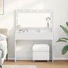 vidaXL Schminktisch mit Regal Wei&szlig; 100 x 41 x 135 cm Holzwerkstoff