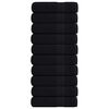 vidaXL Duscht&uuml;cher FROGN 10 Stk. Schwarz 70x140 cm 360 g/m&sup2;