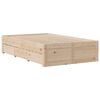 vidaXL Massivholzbett ohne Matratze mit Schubladen 120x190 cm