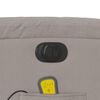 vidaXL Elektrischer Massagesessel mit Aufstehhilfe Taupe Stoff