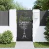 vidaXL Gartentor Schwarz 85 x 175 cm Pulverbeschichteter Stahl