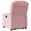 vidaXL Massagesessel mit Aufstehhilfe Rosa Samt