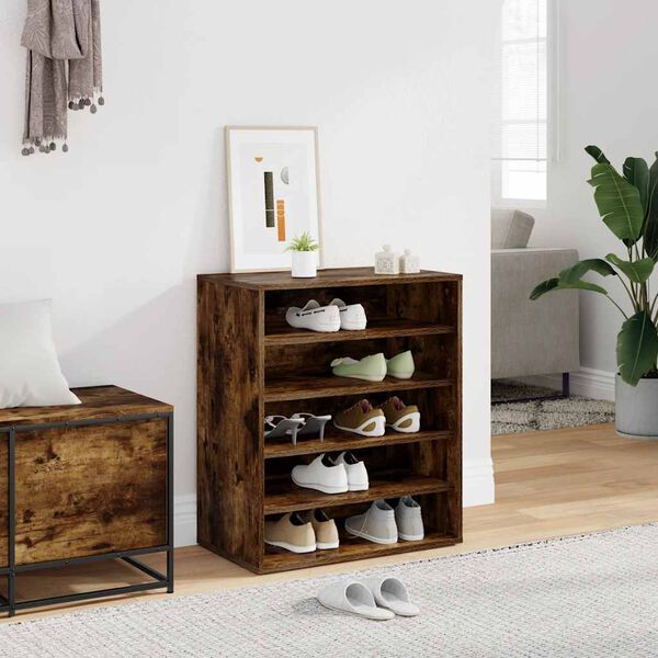vidaXL Schuhschrank R&auml;uchereiche 60x35x70 cm Holzwerkstoff