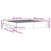 vidaXL Bettgestell ohne Matratze Grau Sonoma 180x200 cm Holzwerkstoff