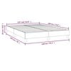 vidaXL Boxspringbettgestell Hellgrau 140x190 cm Stoff