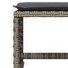 vidaXL 17-tlg. Garten-Essgruppe mit Kissen Grau Poly Rattan