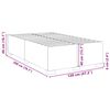vidaXL Bettgestell ohne Matratze Dunkelgr&uuml;n 120x200 cm Samt