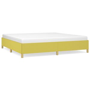vidaXL Bettgestell ohne Matratze Gr&uuml;n 200x200 cm Stoff