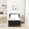 vidaXL Boxspringbett mit Matratze Schwarz 80 x 200 cm Samt