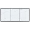 vidaXL Esstisch Wei&szlig; 180 x 90 x 75 cm Hartglas