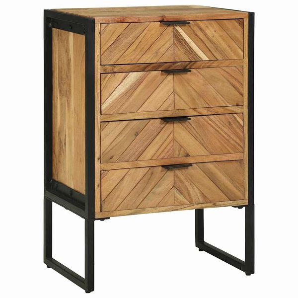 vidaXL Sideboard 70 x 35 x 75 cm Massivholz Akazie