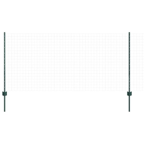 vidaXL Zaunpfosten 5 pcs Gr&uuml;n 140 cm Stahl