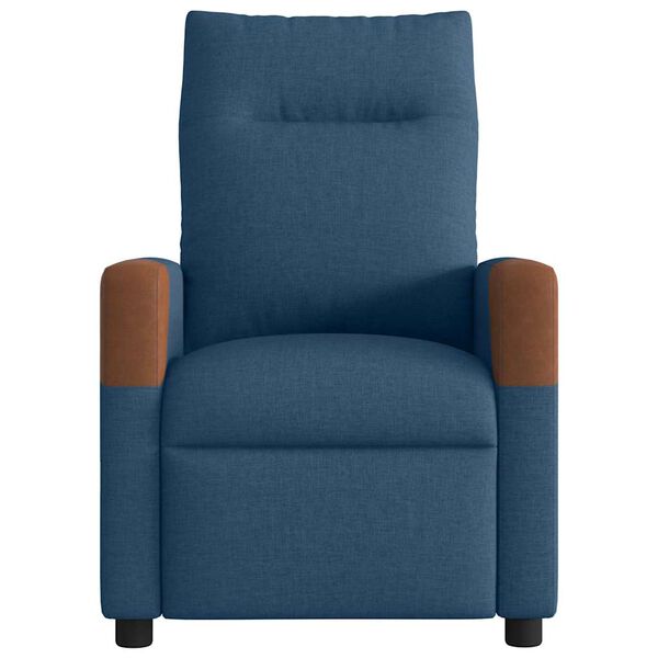 vidaXL Massagesessel Blau Stoff
