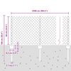 vidaXL Zaun mit Pfosten Gr&uuml;n 0,6 x 25 m Stahl und PVC