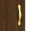 vidaXL Wandschrank Braun Eichen-Optik 34,5x34x90 cm Holzwerkstoff