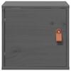 vidaXL Wandschr&auml;nke 2 Stk. Grau 31,5x30x30 cm Massivholz Kiefer