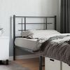 vidaXL Ersatz-Kopfteil Metall Schwarz 107 cm