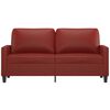 vidaXL 2-Sitzer-Sofa Weinrot 140 cm Kunstleder