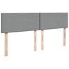 vidaXL Ottoman-Bett mit Matratze Hellgrau 180x200 cm Stoff