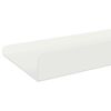 vidaXL Schwebendes Regal 2 pcs Wei&szlig; 60 x 8,5 x 2,5 cm Stahl