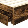 vidaXL Aufbewahrungsbett Ger&auml;ucherte Eiche 75 x 190 cm Holzwerkstoff